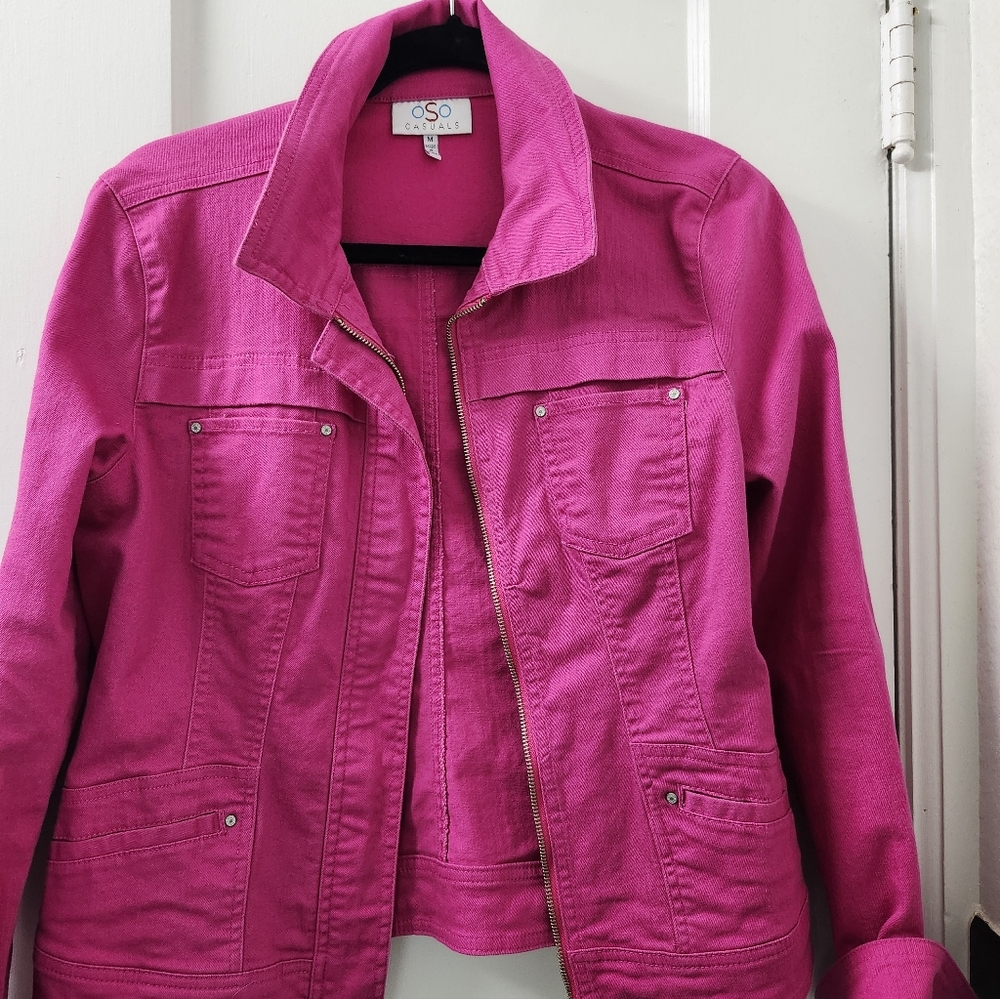 Women's Pink Denim Jacket